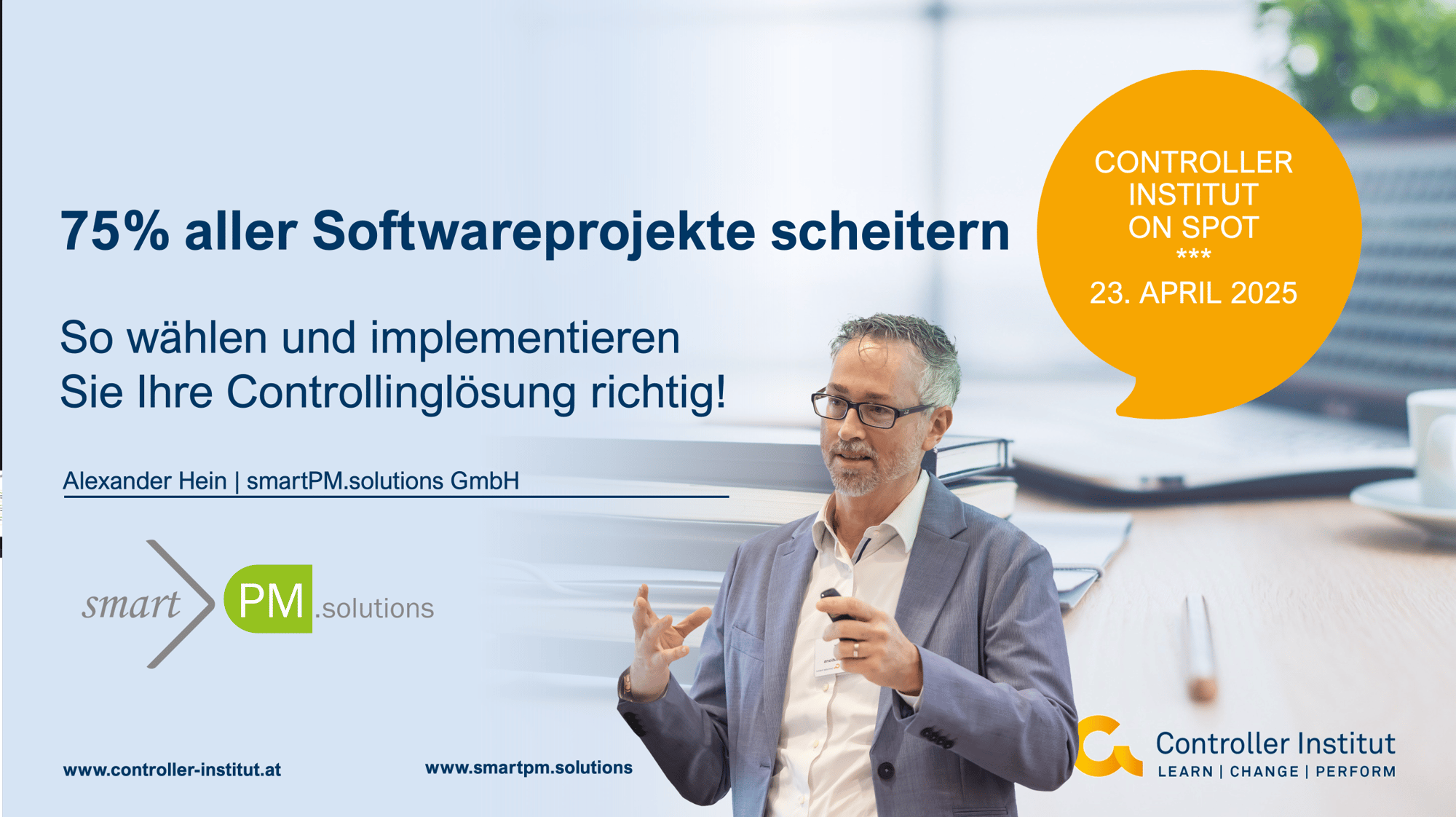 20250424 Thumbnail Titelbild Folie ÖCI Webinar 75Prozent scheitern