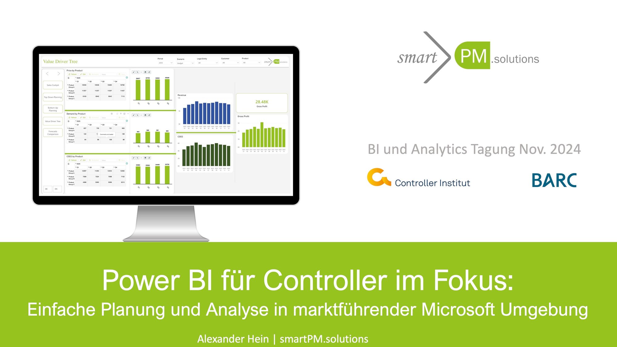 PowerBI Planung smartPM Titel PowerBI Planung smartPM Titel