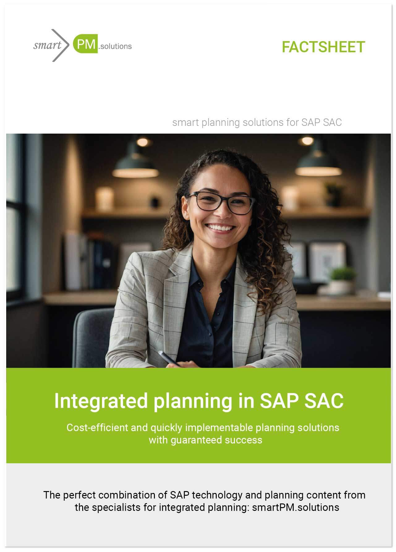 Integrated planning in SAP SAC Factsheet smartPM.solutions