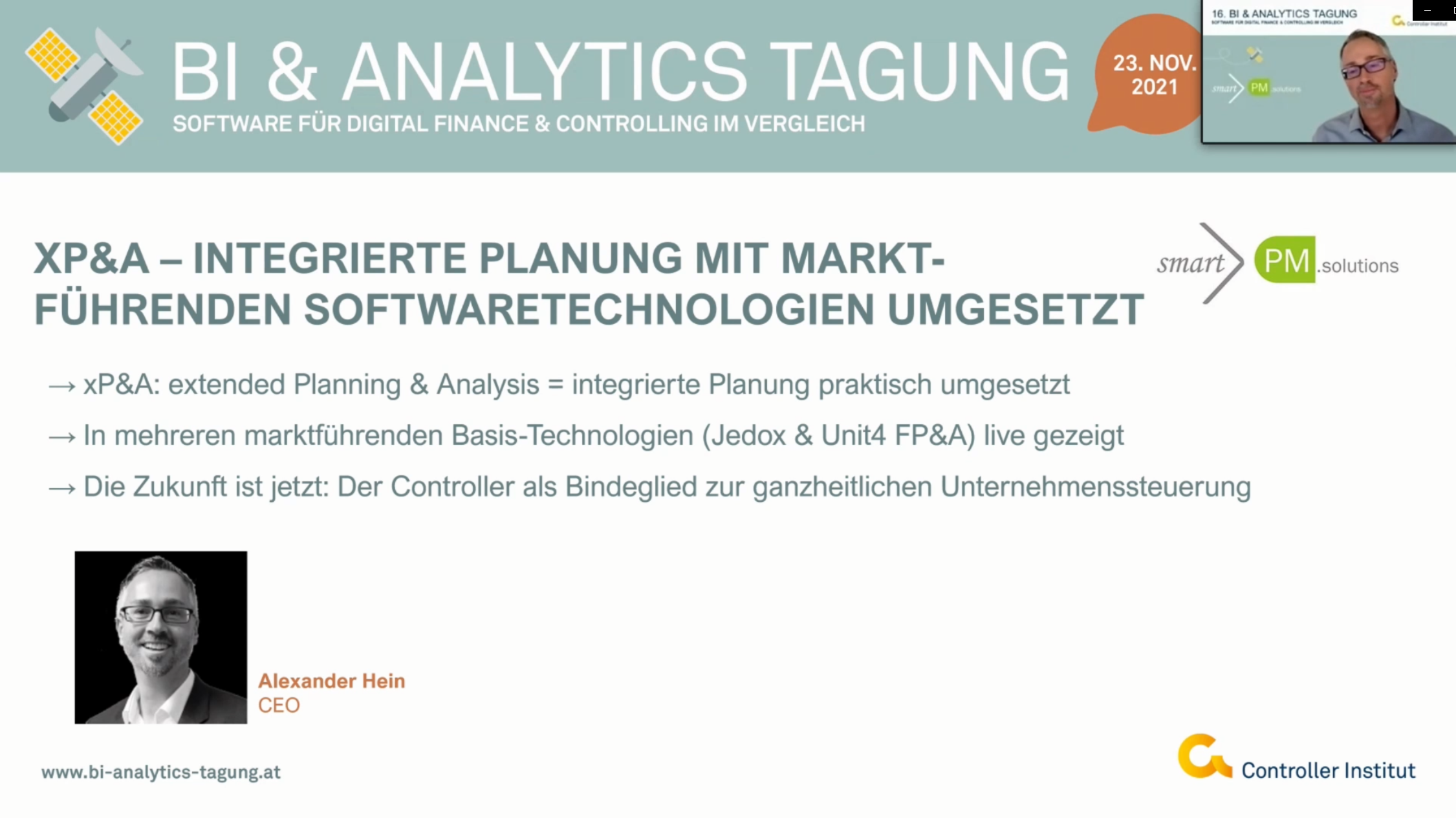 xP&A Integrierte Planung/ BI&Analytics Tagung